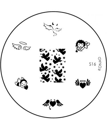STAMPING STENCIL # S-16 Angel devil devilish rascal