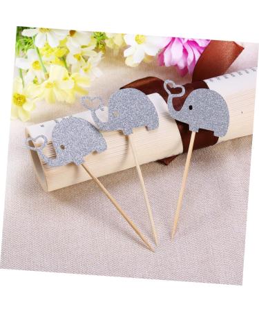 Warmhm 3pcs Cocktail Picks Elephant Cupcake Picks Topper Heart Glitter Picks Food Elephant Cupcake Toppers Gold Glitter Toppers Paper Cups Stick Fruit Topper Heart Wedding Earth Tones Rod - Buy Online on SooperMarket.com