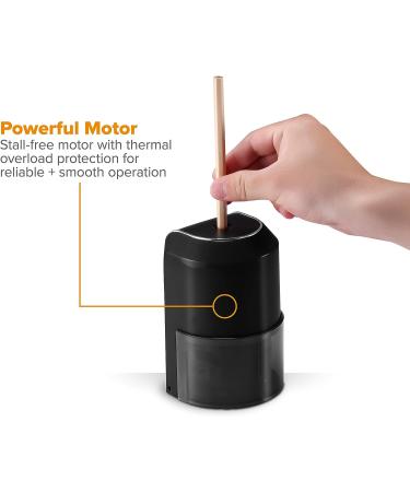 Bostitch Electric Pencil Sharpener | Powerful Motor | Prevents Over-Sharpening | Black (EPS5V-BLK) - Buy Online on SooperMarket.com