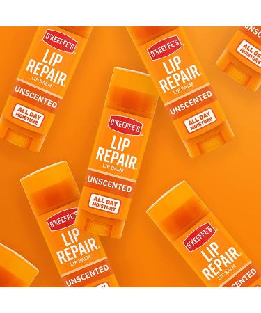 O'Keeffe's Unscented Lip Repair Lip Balm Stick (Pack of 5) - Hydrating Balm for Dry Cracked Lips - Buy Online on SooperMarket.com