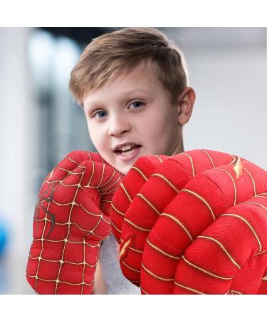 Kids Boxing Plush Superhero Gloves - Red | Fun Hands Fists Toys - Buy Online on SooperMarket.com