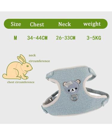 2 Pcs Adjustable Rabbit Leash Rabbit Accessories Rabbit Leash Small Dog Harnesses Adjustable Soft Padded Pet Vest Harness and Lead Set for Bunny Puppy Kitten and Other Small Animals (Pink Blue) - Buy Online on SooperMarket.com