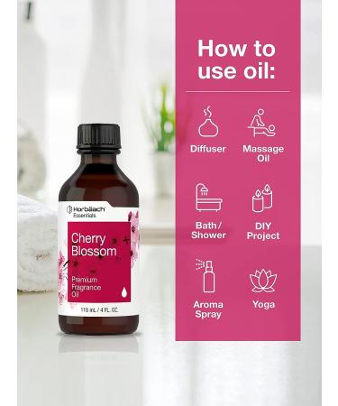 Cherry Blossom Fragrance Oil 4 fl oz | Premium Grade for Diffusers, Candles, Soap Making | Horbaach - Buy Online on SooperMarket.com