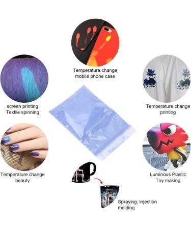DIY Thermochromic Powder Color Changing Pigment Powder Non toxic Safe Use for Home for Nail Shop for Beauty Salon(Light blue to light orange Reindeer) - Buy Online on SooperMarket.com