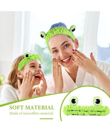 WLLHYF Frog Headband Makeup Headband Frog Eye Elastic Face Washing Hair Band Cute Shower Spa Headband Funny Green Head Wrap Cartoon Hair Accessories for Women Girls Skincare Beauty (Light green) - Buy Online on SooperMarket.com