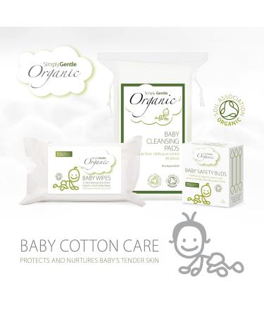 Organic Cotton Baby Pads - Pack of 60 | Eco-Friendly & Safe for Babies | International Shipping Available - Buy Online on SooperMarket.com