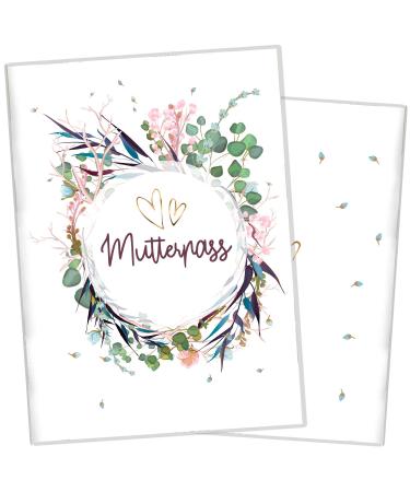 Cozy Racoon 3-part mother's passport for the German mother pass |High quality shell for your mother passDesign Flower Party (without personalization) Germany Mother Pass Flower Party