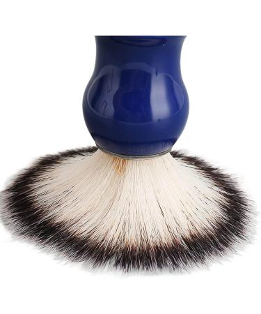 Handmade Shaving Brushes for Men - Blue Handle & Silver Ring | Beauty & Hairdressing Salon Essential - Buy Online on SooperMarket.com