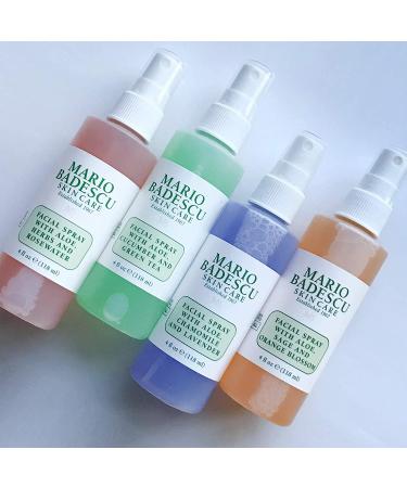 Mario Badescu Facial Spray Collection 2 Fl Oz (Pack of 4) - Hydrating Mist Set - Buy Online on SooperMarket.com