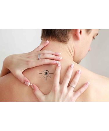 Dopetattoo 6 Sheets Third Eye Temporary Tattoos for Men and Women - Neck, Arm, Chest - 3.7 X 3.7 Inch Fake Eyes Tattoo Set - Buy Online on SooperMarket.com