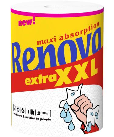 Renova MAX ABSORPTION EXTRA XXL Paper Towel 1 roll White Large