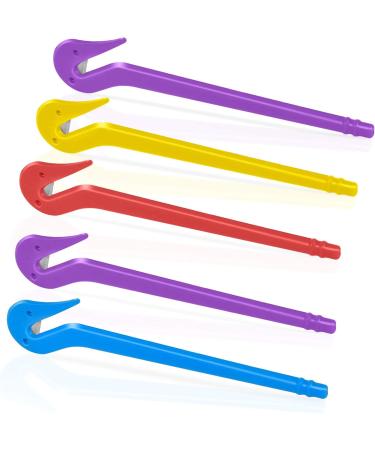 5 Pcs Elastic Hair Bands Remover Cutter Pony Picks for Cutting Pony Rubber Hair Ties No Pains No Harm Premium Ponytail Remover Tools (2Purple Blue Red Yellow) - Buy Online on SooperMarket.com