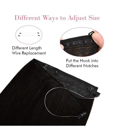 REECHO Invisible Wire Hair Extensions | Curly Wavy Secret Hairpiece 20 Inch - Light Blonde - Buy Online on SooperMarket.com