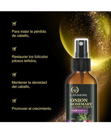 Onion Hair Strengthening Oil Spray - Onion Oil for Hair Growth Moisturizes Scalp & Hair | Nourishing & Volumizing | Eliminates Split Ends Hair Regrowth for Stronger For All Hair Types - Buy Online on SooperMarket.com