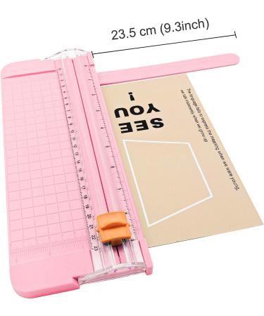 Paper Cutter A5 Paper Trimmer Titanium Scrapbooking Tool with 1pcs Replacement Cutting Blade for Scrapbooking  Picture Cutting  Label Design  Photos Comes with a Replacement Cutting Blade Blade Pink - Buy Online on SooperMarket.com