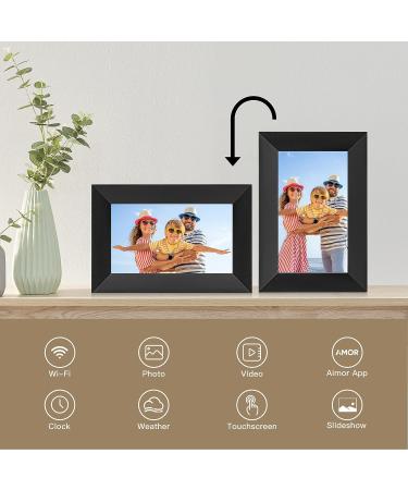 Humblestead 7 Inch WiFi Digital Photo Frame | 1024 * 600 IPS HD Touchscreen | Effortless Setup | Share Photos and Videos Instantly - Buy Online on SooperMarket.com