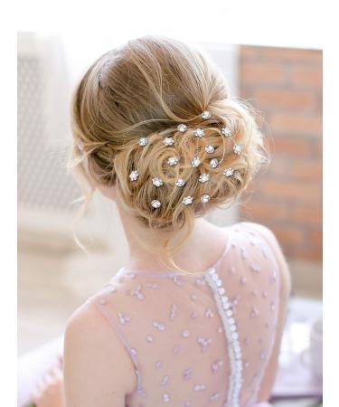 40 Pack Rhinestone Bridal Wedding Hair Pins - Stylish Hair Clips for Women and Girls (Style D) - Buy Online on SooperMarket.com