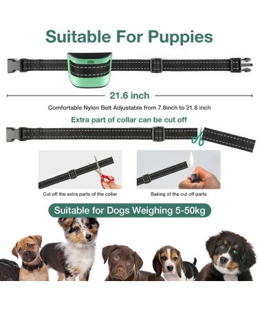 MASBRILL Anti Bark Collar for Large Medium Small Dogs - Dog Barking Collar with Vibration & Sound Harmless Training - Stop Dog Barking Deterrent Device 7 Sensitivity Adjustable No Bark Collar - Green - Buy Online on SooperMarket.com