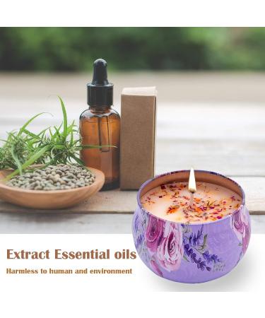 Orentas Fragrance Candles Gift Set - Pure Natural Soy Wax for Aromatherapy | 4 Pack (Jasmine Rose Peony Camellia) | Perfect for Travel & Meditation - Buy Online on SooperMarket.com