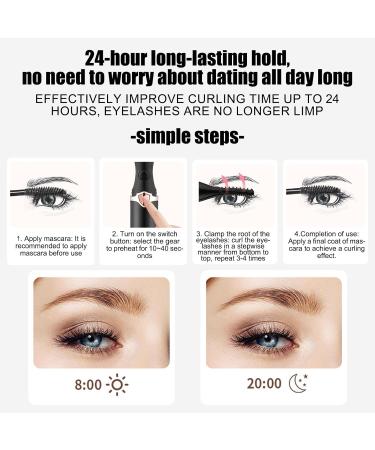 ADERN Electric Heated Lash Curler - Long-Lasting Heating Curler for Lash Styling Electric Heated Eyelash Curling Device for Barbershop Beauty Salon Stage Performance - Buy Online on SooperMarket.com