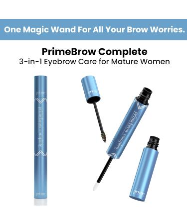 PrimeBrow Complete: 3-in-1 Eyebrow Care for Mature Women - Tints Shapes & Growth Serum in Taupe | Shop Internationally - Buy Online on SooperMarket.com