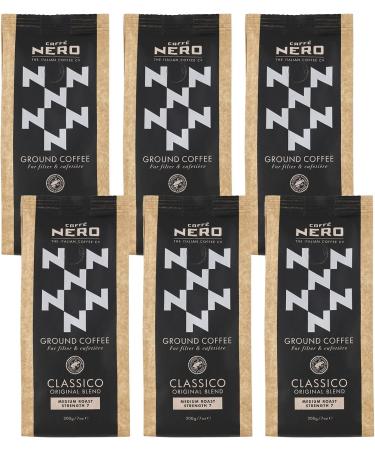 Caff Nero Ground Coffee (Classico Filter 6 x 200g)