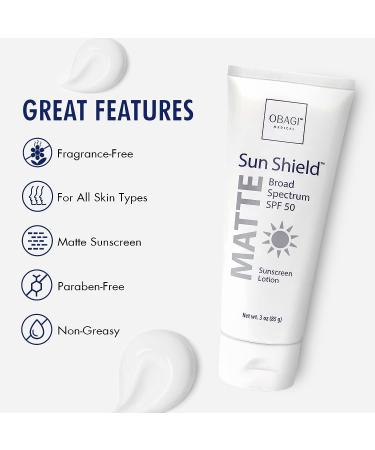 Obagi Sun Shield Matte SPF 50 Broad Spectrum Sunscreen - 3 oz - Buy Online on SooperMarket.com