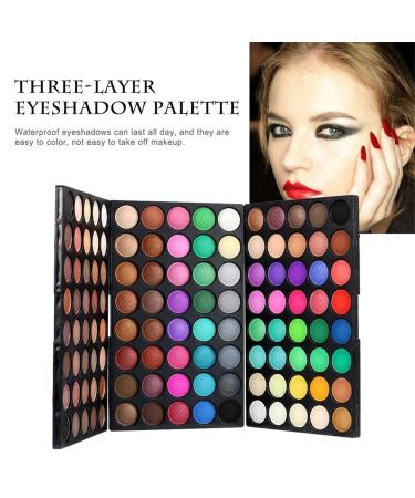 120 Colors Glitter Eyeshadow Palette - Long Lasting Waterproof & Highly Pigmented - All-in-One Makeup Kit & Holiday Gift Set for Women & Girls - Buy Online on SooperMarket.com