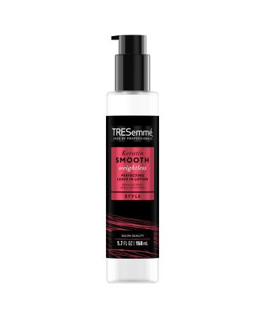 TRESemm Perfecting Leave-In Lotion Keratin Smooth for Reducing Frizz & Sealing Split Ends Weightless 5.7 oz Hair Styling Agent