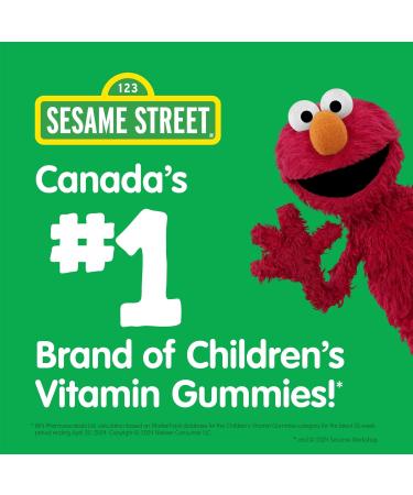 Sesame Street Brilliant Omega-3 Kids Gummy with DHA by Webber Naturals 120 Gummies For Children Age 3 and Up - Buy Online on SooperMarket.com