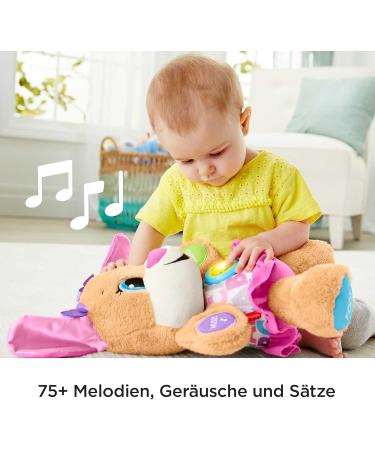 Fisher-Price Learning Fun Dog Friend | Interactive Speaking & Singing Toy for Babies 6 Months+ | Educational Gift for Boys & Girls | German Speaking Dog (FPP53) - Buy Online on SooperMarket.com