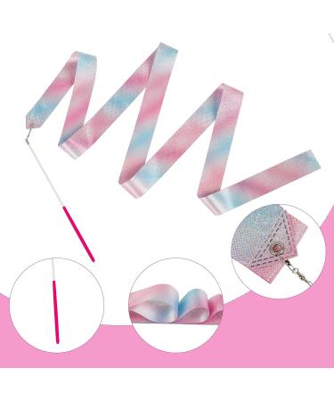 Lusofie 4-Piece Sparkling Dance Ribbons for Kids - 78.7-inch Rhythmic Gymnastics Ribbons for Dancing, Gymnastics Parties, Baton Twirling, and Play - Buy Online on SooperMarket.com