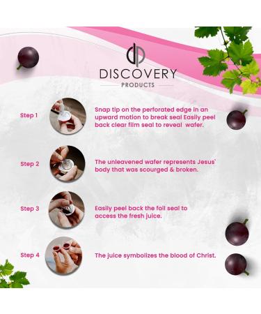 DISCOVERY PRODUCTS Pre-Filled Communion Cups with Wafer & Juice - Pack of 250 - Buy Online on SooperMarket.com