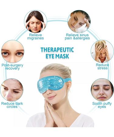KOLTECH Cooling Gel Eye Mask - Reusable Hot Cold Pack for Stress Relief & Eye Care (Blue) - Buy Online on SooperMarket.com