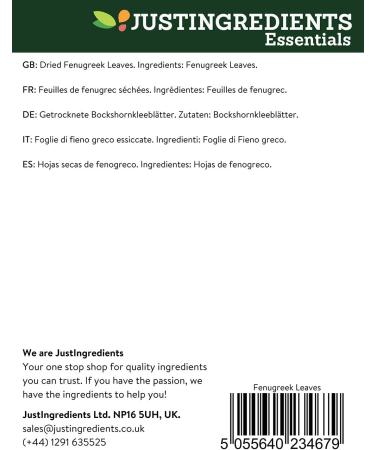 JustIngredients Essentials Fenugreek Leaves 250g - Buy Online at Best Price! - Buy Online on SooperMarket.com