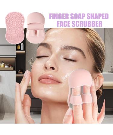 Face Cleansing Brush Small Deep Cleaning Face Brush Silicone Scrubber - Ergonomic Grip Women Men Face Scrubber for Massaging for Travelling Dormitory Pink - Buy Online on SooperMarket.com