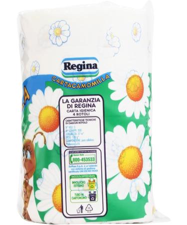Regina - Toilet Paper Cartacamomilla - 3 packs of 4 rolls 12 rolls  - Buy Online on SooperMarket.com