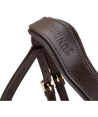 Buy Sunride English Combined Bridle Hawaii with Reins | Soft Real Leather Adjustable Anatomical | Full Brown/Cognac for International Shipping - Buy Online on SooperMarket.com