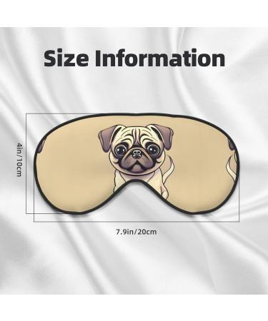 Funny Cartoon Pug Puppy Eye Mask - Soft & Breathable Sleep Patch for Travel & Relaxation - Buy Online on SooperMarket.com