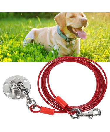 Qcwwy Stainless Steel Dog Anchor | 360 Rotatable Rust-Free 5m Cable for Large Dogs | Durable Pet Anxiety Solution for Courtyard Lawn & Outdoor Camping - Buy Online on SooperMarket.com