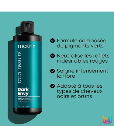 Matrix Dark Envy Custom Neutralization Mask - 16.9 fl. oz - for Dark Brown/Black Hair - Buy Online on SooperMarket.com