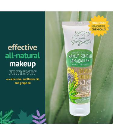 Green Beaver Aloe Makeup Remover for Sensitive Skin - Natural Aloe Vera Formula, 120ml - Buy Online on SooperMarket.com
