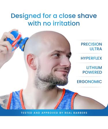 360 Bald Head Shaver | 5-in-1 Grooming Kit | Rechargeable Electric Hair Shaver with Trimmer | Wet & Dry Use | Barber Grade - Buy Online on SooperMarket.com