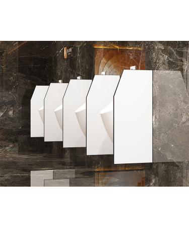 Urinal Screen Toilet Partition Toilet Partition with Urinal Privacy Screen for Men Room Divider Partitions Separator Decorative Panel Screens Urinal Partition Divider Screen Cubicle Panel (Color : 90*40CM/35*16IN*2PCS White