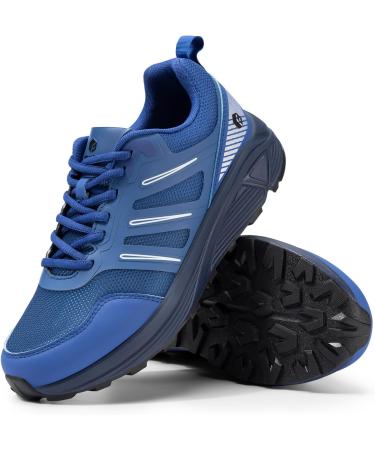Fitville Extra Wide Running Shoes for Men - Comfortable Light Sports & Trekking Sneakers - Navy Skyline 47 EU - Buy Online on SooperMarket.com