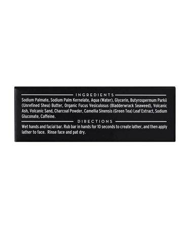 Seaweed Bath Co. Detox Facial Bar Soap - Unscented, Charcoal & Volcanic Ash, 3.75oz - Sulfate & Paraben Free - Buy Online on SooperMarket.com