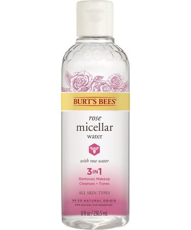Burt's Bees Micellar Facial Cleansing Water with Rose Water, 8 Oz (Package May Vary)