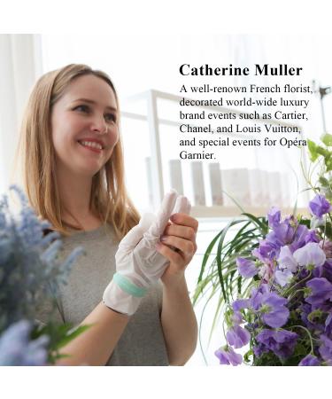 Toi L x Catherine Muller Floral Hand Mask Glove (1 Tin/8 Pairs) - Moisturizing Glove for Dry Hands with Premium Hand Spa Treatment - Whitening, Repairing, and Hydrating for Rough & Damaged Hands - Buy Online on SooperMarket.com