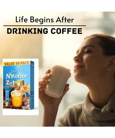 NYCoffee 3 in 1 sachets & NYCoffee 2 in 1|3 Flavours Instant Coffee- Salted Caramel White Coffee With Sugar & White Coffee Bundled with Temas Store Coffee Stirrers |30 Sachets| Add Hot Water & Stir - Buy Online on SooperMarket.com