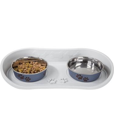 Petmaker 8.5-Inch Tall Dog Bowl Stand with Splash Guard for Large Dogs and Cats - Buy Online on SooperMarket.com